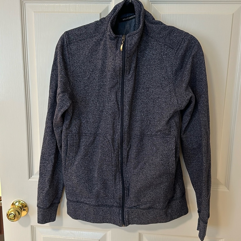 Navy zippered sweater